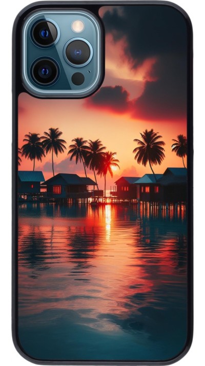 Coque iPhone 12 / 12 Pro - Paradis Maldives