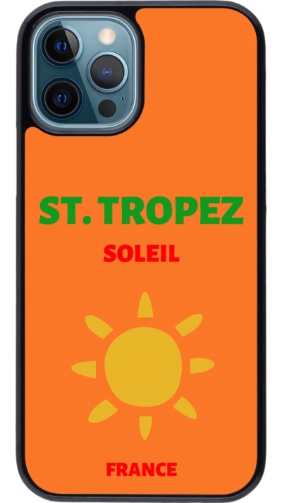 Coque iPhone 12 / 12 Pro - Pop Summer Destination St-Tropez