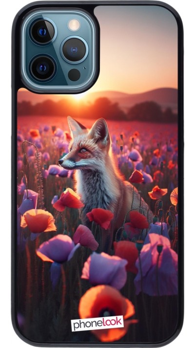 Coque iPhone 12 / 12 Pro - Renard pourpre au crépuscule