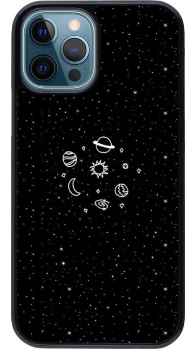 Coque iPhone 12 / 12 Pro - Space Doodle