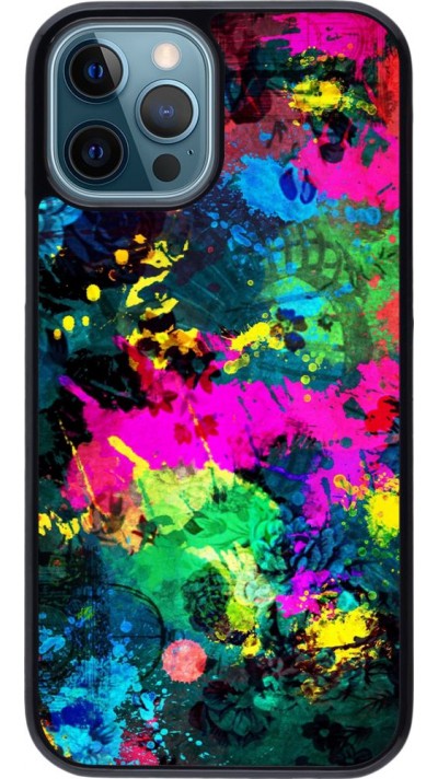 Coque iPhone 12 / 12 Pro - splash paint