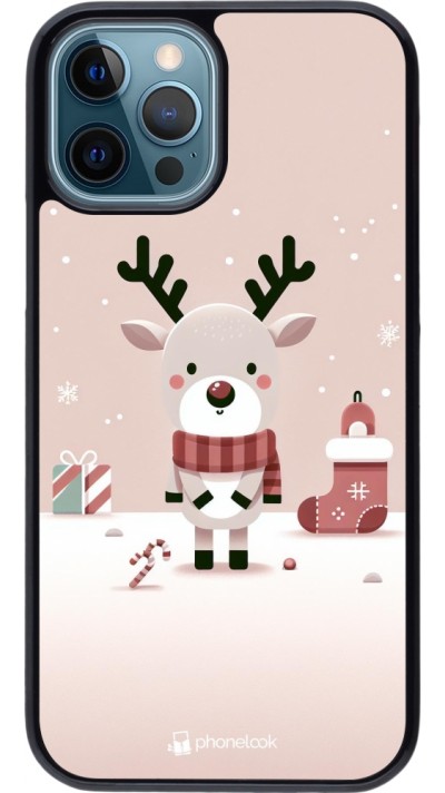 Coque iPhone 12 / 12 Pro - Noël 2023 Choupinette Renne