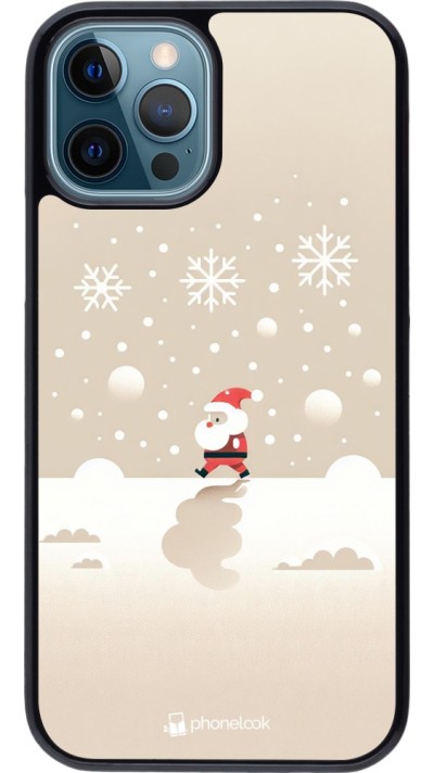 Coque iPhone 12 / 12 Pro - Noël 2023 Minimalist Santa