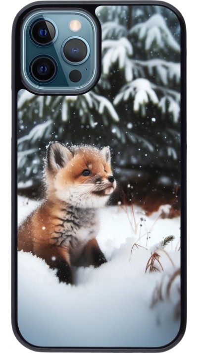 Coque iPhone 12 / 12 Pro - Noël 2023 Renardeau sapin