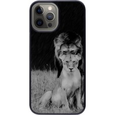 Coque iPhone 12 Pro Max - Angry lions