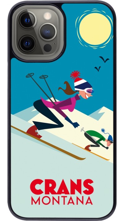 Coque iPhone 12 Pro Max - Crans-Montana Ski Downhill