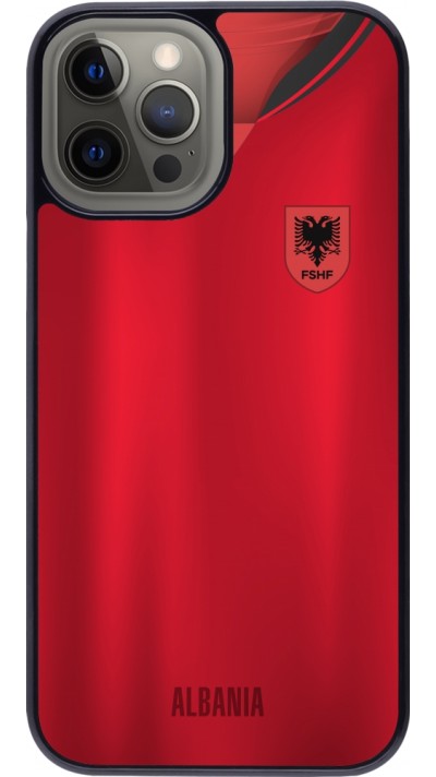 iPhone 12 Pro Max Case Hülle - Albanien personalisierbares Fussballtrikot