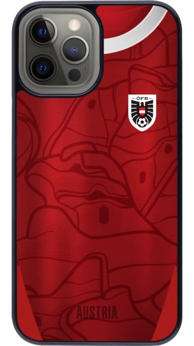 iPhone 12 Pro Max Case Hülle - Austria personalisierbares Fussballtrikot