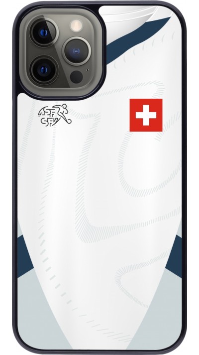 iPhone 12 Pro Max Case Hülle - Schweiz Away personalisierbares Fussballtrikot