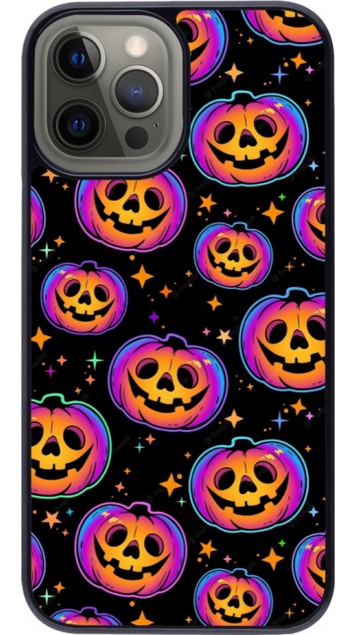 Coque iPhone 12 Pro Max - Halloween 2024 rainbow pumpkins