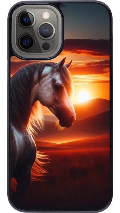 Coque iPhone 12 Pro Max - Majestic Sunset Horse