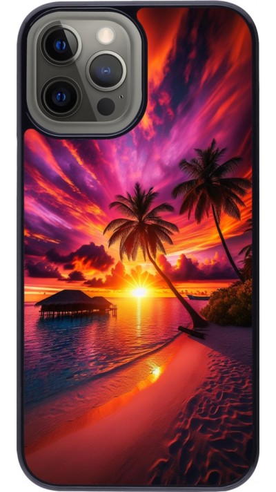 Coque iPhone 12 Pro Max - Maldives Dusk Bliss