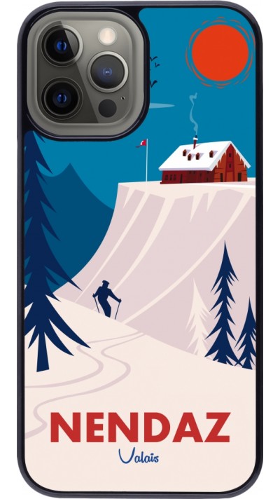 iPhone 12 Pro Max Case Hülle - Nendaz Cabane Ski