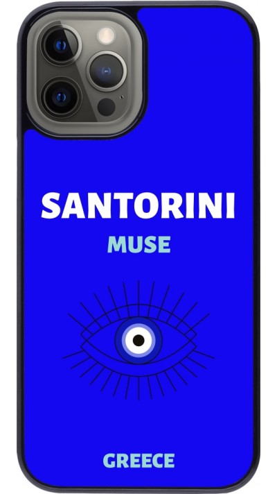 Coque iPhone 12 Pro Max - Pop Summer Destination Santorini