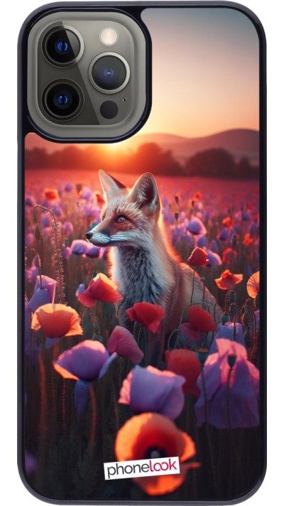 Coque iPhone 12 Pro Max - Renard pourpre au crépuscule