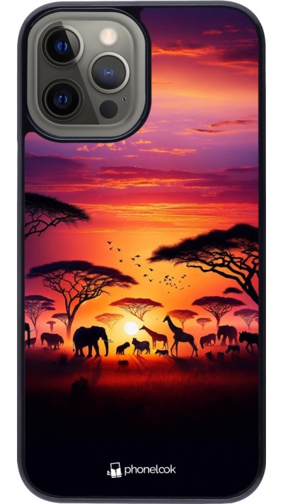 Coque iPhone 12 Pro Max - Safari sunset wildlife