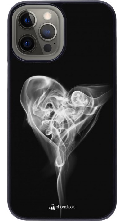 Coque iPhone 12 Pro Max - Valentine 2022 Black Smoke