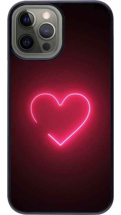 Coque iPhone 12 Pro Max - Valentine 2023 single neon heart