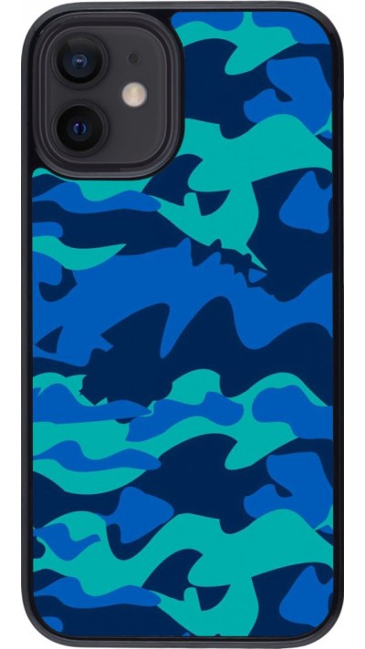 Coque iPhone 12 mini - Camo Blue