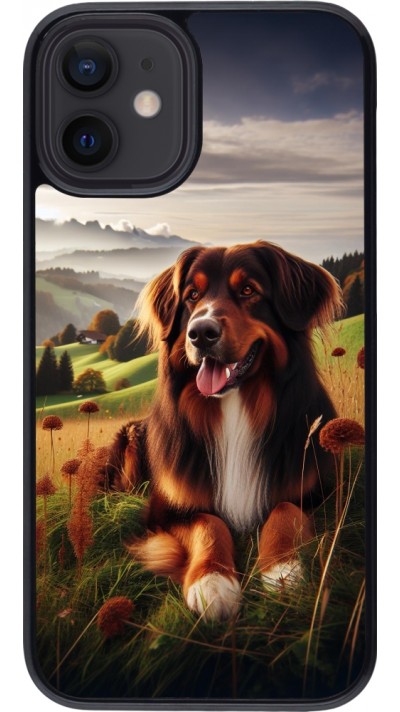 Coque iPhone 12 mini - Chien Campagne Suisse