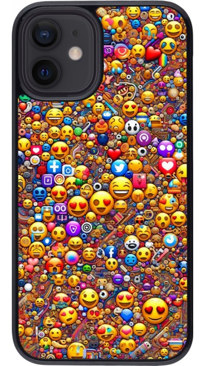 Coque iPhone 12 mini - Emoji mixed