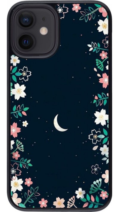 Coque iPhone 12 mini - Flowers space