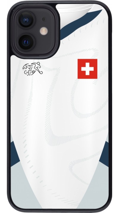 iPhone 12 mini Case Hülle - Schweiz Away personalisierbares Fussballtrikot