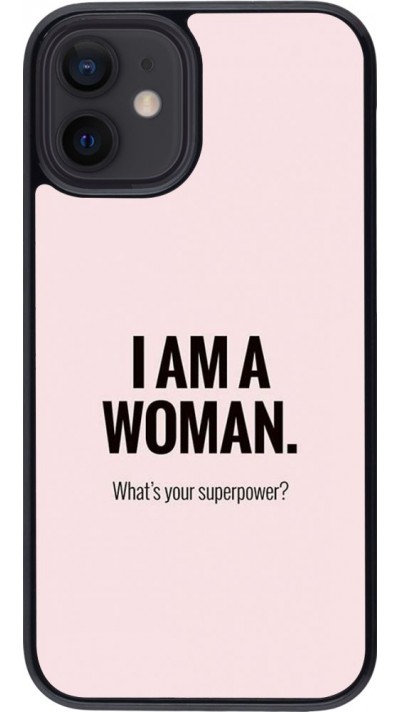 Coque iPhone 12 mini - I am a woman