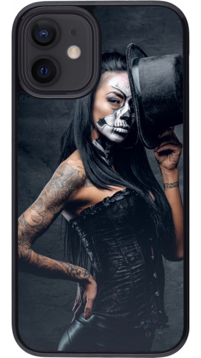 Coque iPhone 12 mini - Halloween 22 Tattooed Girl