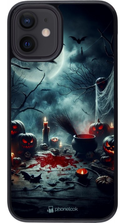 Coque iPhone 12 mini - Halloween 2024 Dark Moon