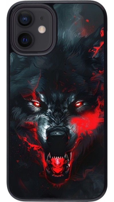 Coque iPhone 12 mini - Halloween 2024 mad werewolf