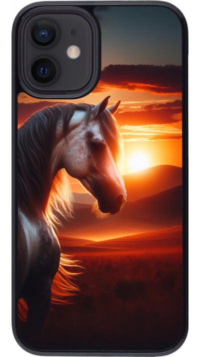 Coque iPhone 12 mini - Majestic Sunset Horse