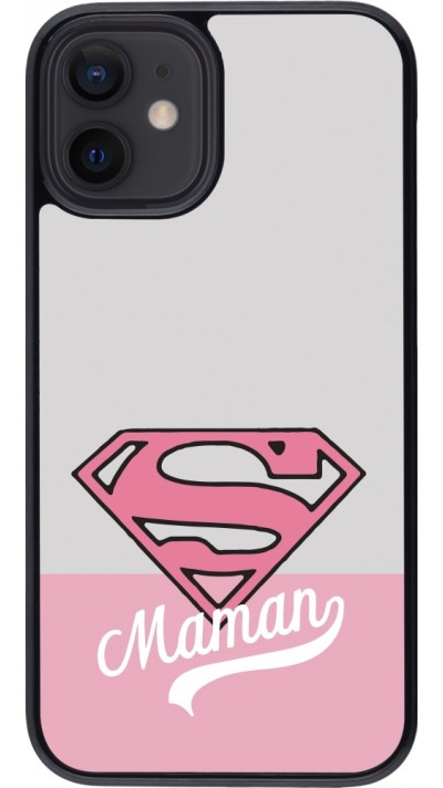 Coque iPhone 12 mini - Mom 2024 Super hero maman