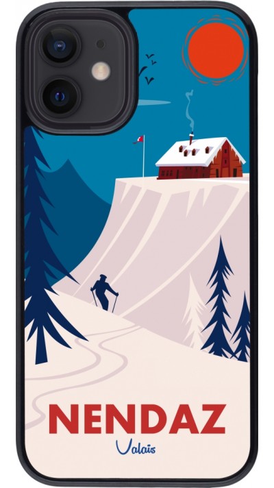 iPhone 12 mini Case Hülle - Nendaz Cabane Ski