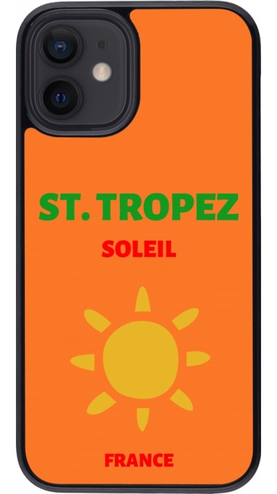 Coque iPhone 12 mini - Pop Summer Destination St-Tropez