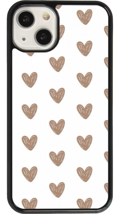 iPhone 13 Case Hülle - Autumn 2024 brown hearts