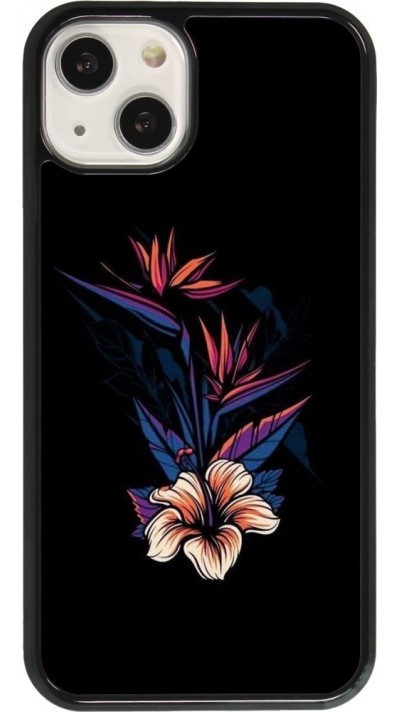 Coque iPhone 13 - Dark Flowers