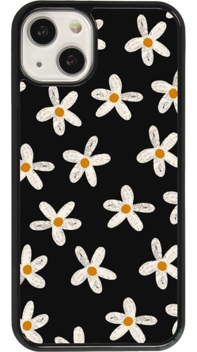 iPhone 13 Case Hülle - Easter 2024 white on black flower