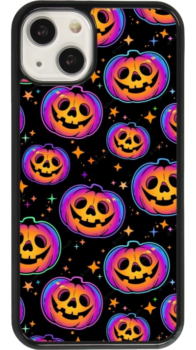 iPhone 13 Case Hülle - Halloween 2024 rainbow pumpkins