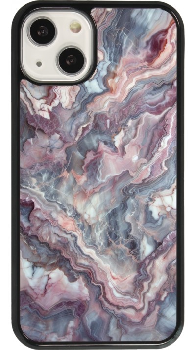 Coque iPhone 13 - Marbre violette argentée