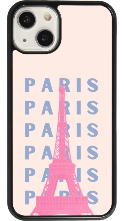 Coque iPhone 13 - Paris Pink Print