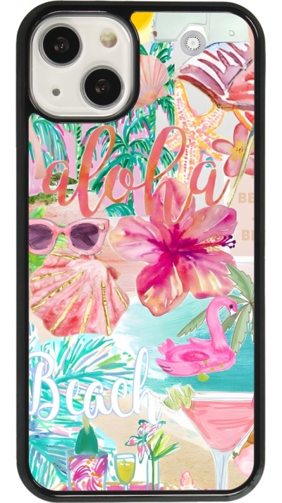 Coque iPhone 13 - Preppy Collage Aloha