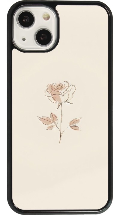 Coque iPhone 13 - Sable Rose Minimaliste