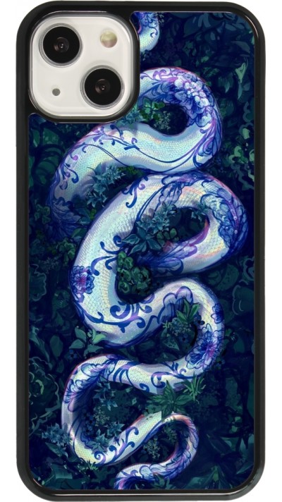 Coque iPhone 13 - Serpent Blue Anaconda