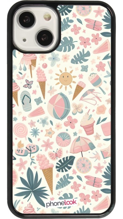 Coque iPhone 13 - Summer Pink Pattern