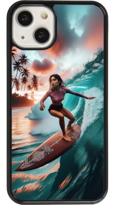 Coque iPhone 13 - Surfeuse Balinaise