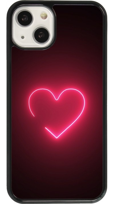 Coque iPhone 13 - Valentine 2023 single neon heart