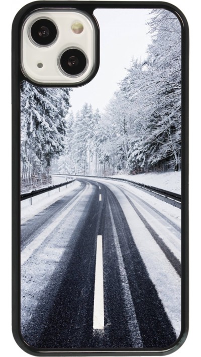 Coque iPhone 13 - Winter 22 Snowy Road