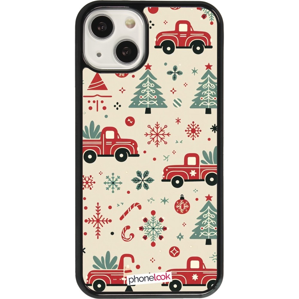 Coque iPhone 13 - Noël 2024 Camion Sapin