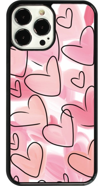 Coque iPhone 13 Pro Max - Easter 2023 pink hearts